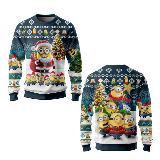 Світшот з 3D принтом Minion Winter Fun 31577 2XL - изображение 1