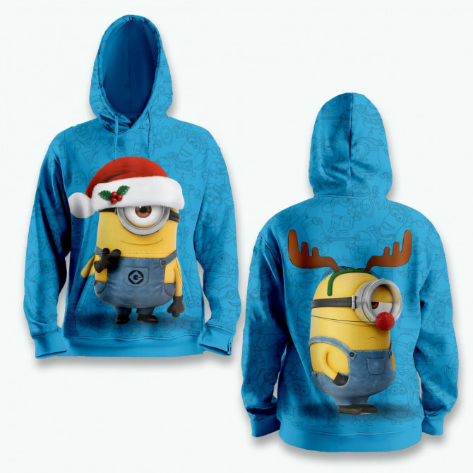 Світшот з 3D принтом Santa Minion 31582 L - изображение 1