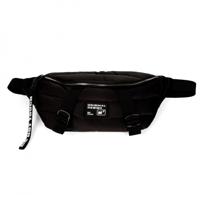 Сумка-бананка YES SP-30 DSGN 559525 12х21х53 см чорна - изображение 1