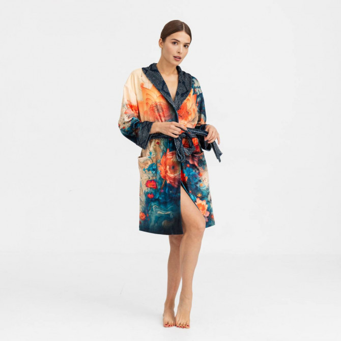Халат жіночий з плюшевого велюру ексклюзивний Charms 18319 L-XL - изображение 1