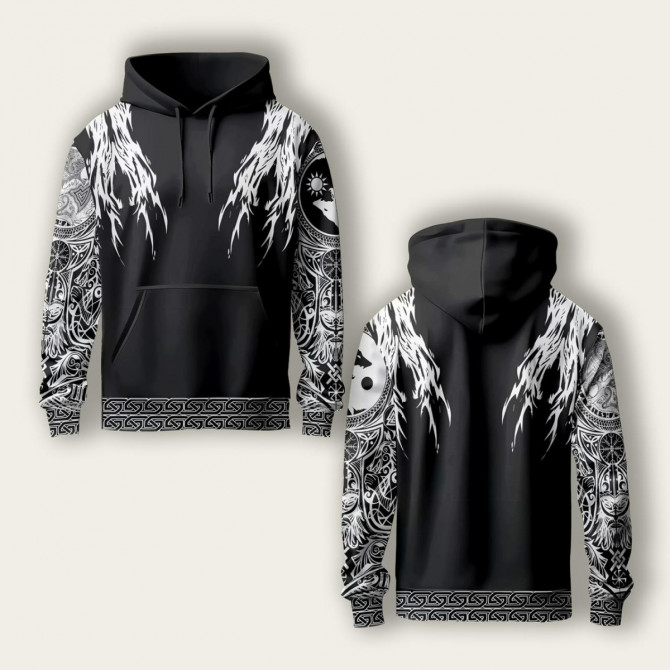 Худі спортивне з 3D принтом Druid's Flow 29442 2XL - изображение 1