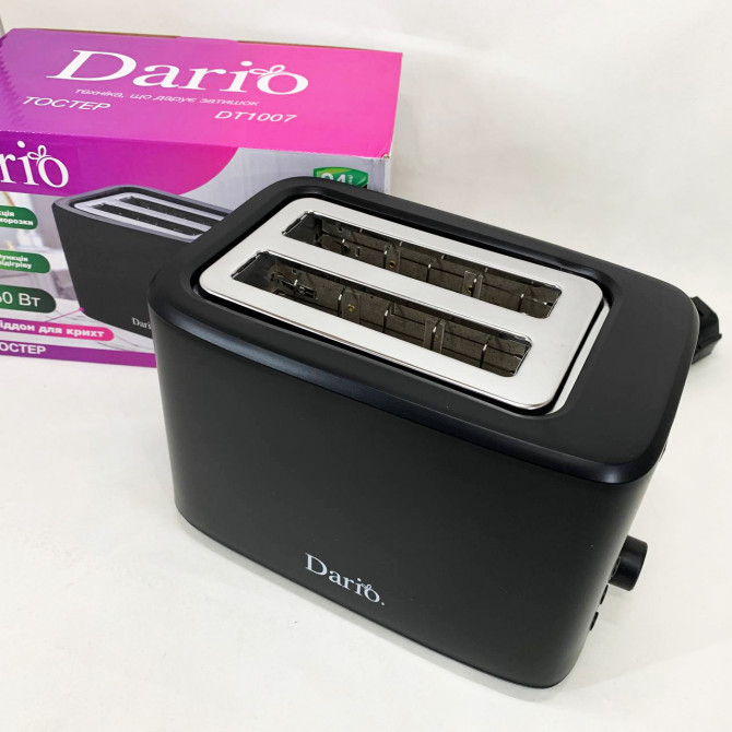 Тостер DARIO DT1007 Black - изображение 1