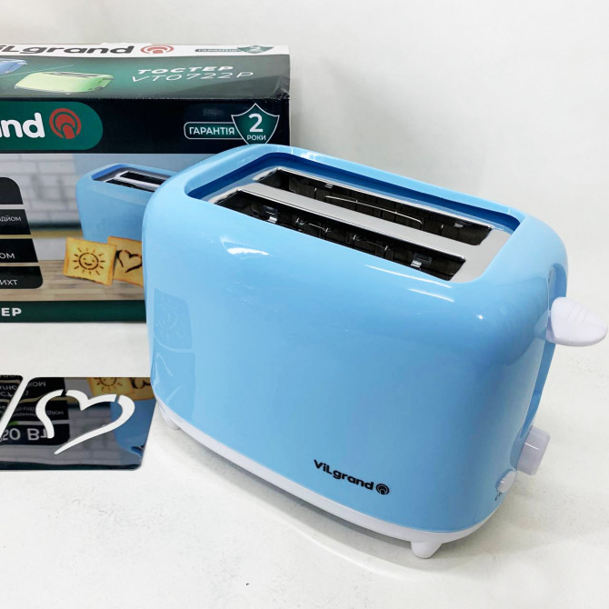 Тостер VILGRAND VT0722P Blue - изображение 1
