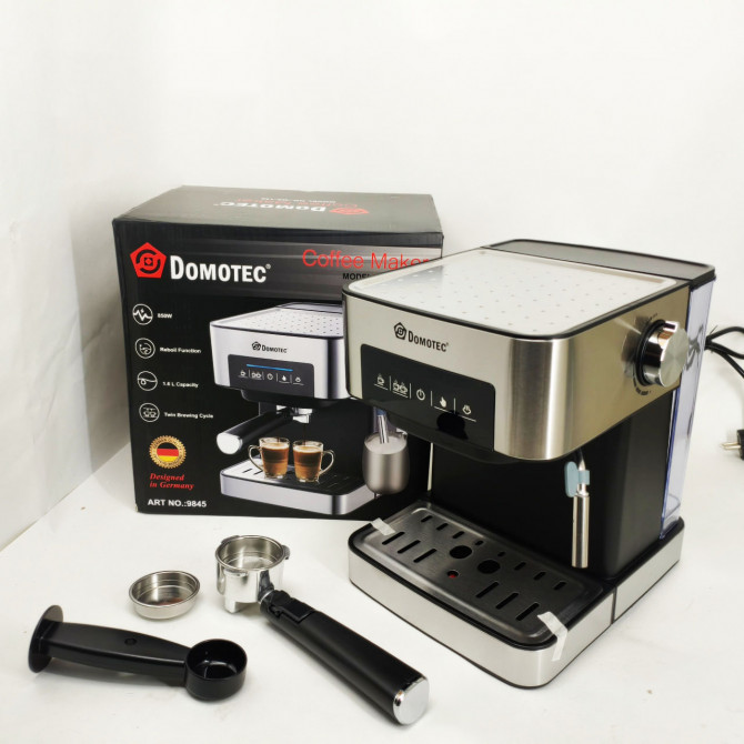 Кавоварка кавоварка Domotec MS-136 1.6л 850Вт 15 Бар - изображение 1
