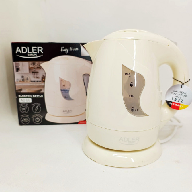 Електрочайник Adler AD 08 1.0л Beige - изображение 1
