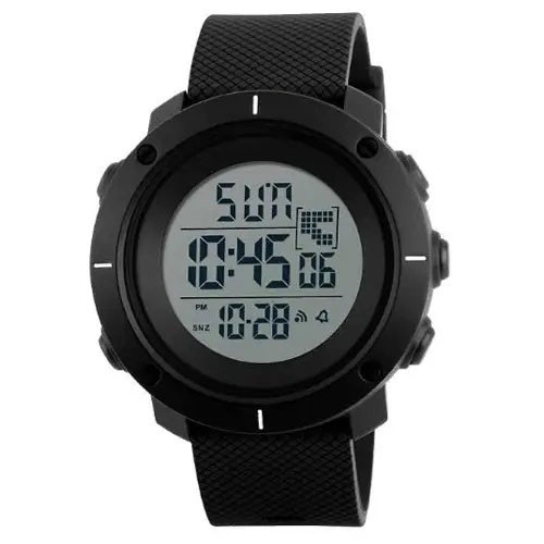 Годинник наручний чоловічий SKMEI 1213BK BLACK BIG SIZE, годинник... - изображение 1