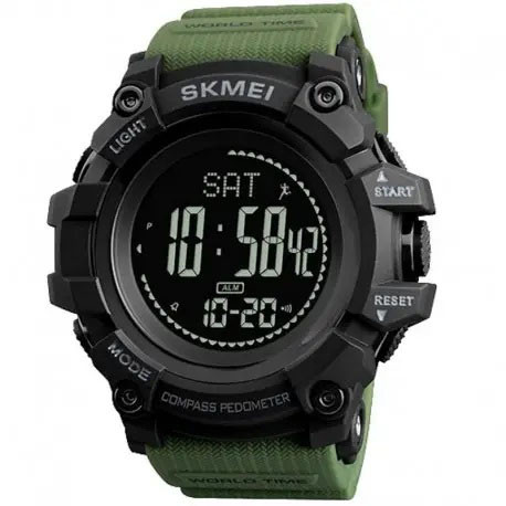 Годинник наручний чоловічий SKMEI 1356AG ARMY GREEN, армійський г... - изображение 1