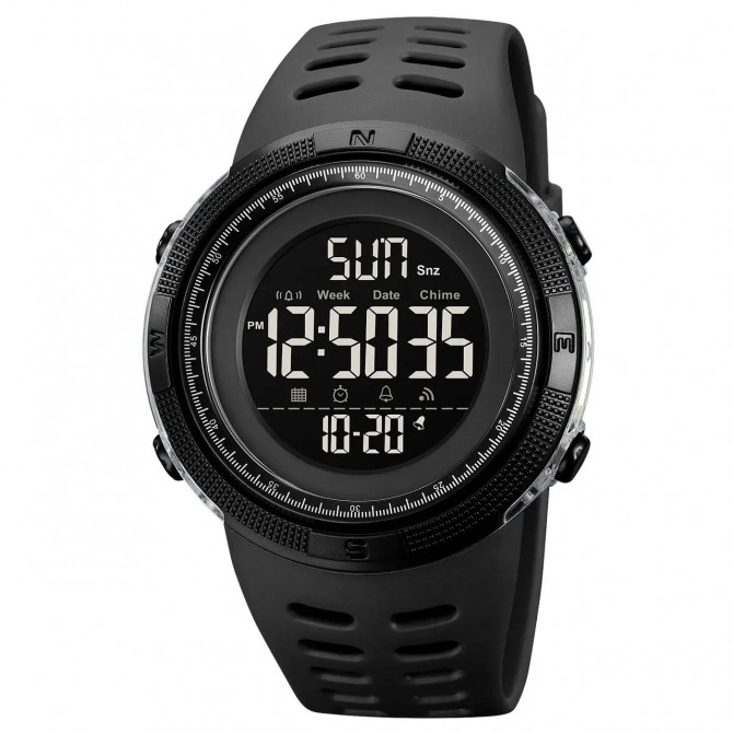 Годинник наручний чоловічий SKMEI 2070BK BLACK. Колір: чорний - изображение 1