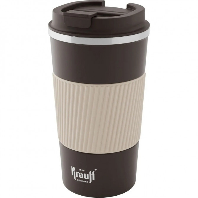 Термокухоль Krauff Komfort 26-309-012 510 мл коричневий - изображение 1