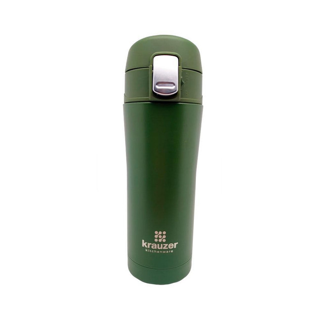 Термокухоль Krauzer 86-350Matte-Khaki 350 мл зелений - изображение 1