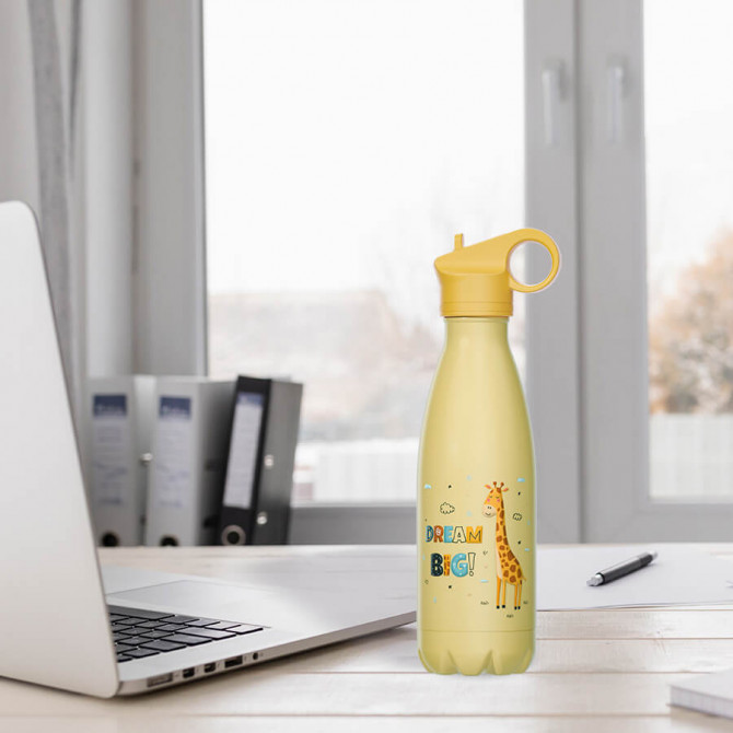 Термокухоль Maestro Giraffe MR-1645-D 400 мл жовтий - изображение 1