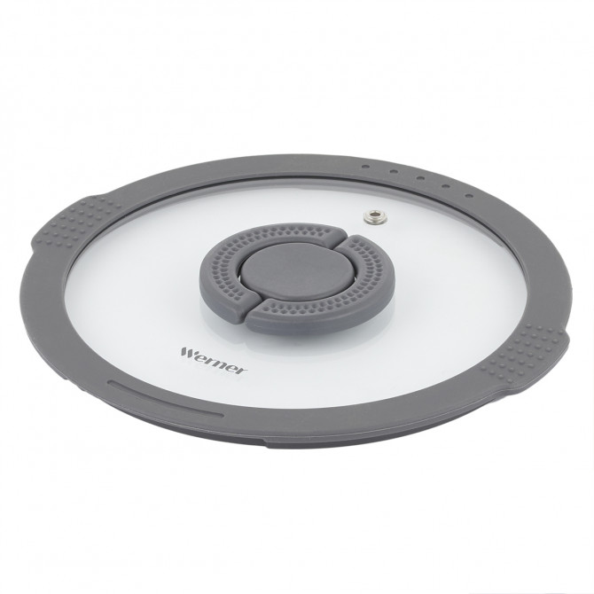 Кришка скляна Gipfel Werner Imola GP-51092 24 см сіра - изображение 1