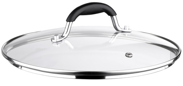 Кришка скляна з ручкою Ardesto BlaСk Mars AR-0722-SL 22 см - изображение 1