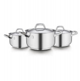 Набір каструль Barazzoni Chef Line 163906 6 сріблястий предметів