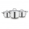 Набір каструль Barazzoni Chef Line 163906 6 сріблястий предметів