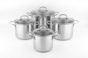 Набір каструль Nois Carso Elegance 830188 8 предметів сріблястий