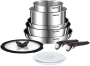 Набір посуду Tefal Ingenio Emotion L897SA74 10 предметів срібний