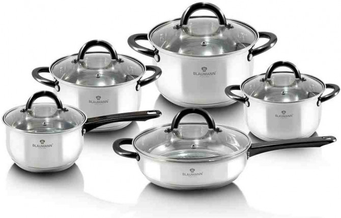 Набір посуду 10 предметів Gourmet Line Blaumann BL-3421 - изображение 1