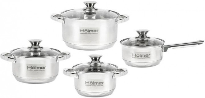 Набір посуду Holmer CS-1851-SS 8 предметів сріблястий - изображение 1