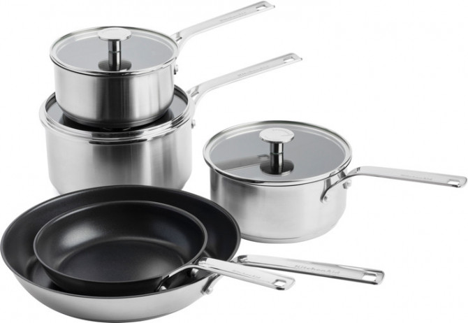 Набір посуду KitchenAid SSS CC004221-001 8 предметів сріблястий - изображение 1