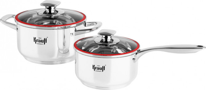 Набір посуду Krauff Prime Chef 26-238-069 2 предмети сріблястий - изображение 1