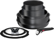Набір посуду Tefal Ingenio Daily Сhef L7629242 8 предметiв чорний
