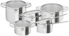 Набір посуду Tefal Nordica H852SA56 10 предметів сріблястий