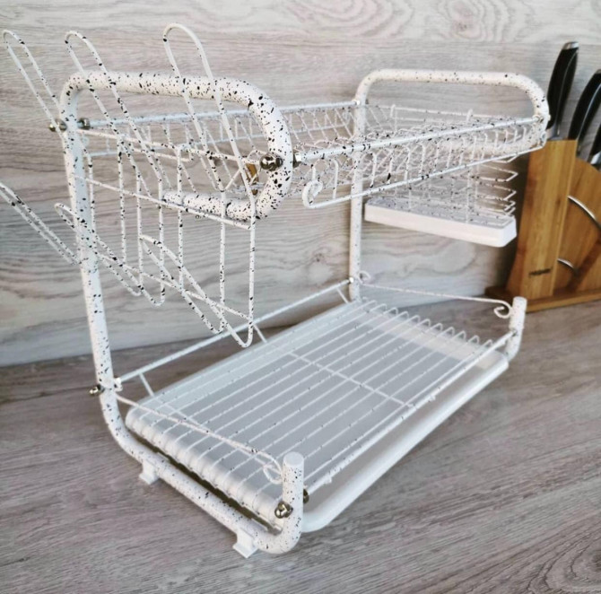 Сушарка настільна 2-х ярусна Edenberg EB-2108M 27х41х56 см біла - изображение 1