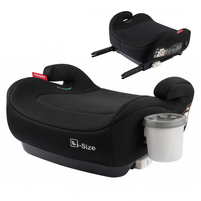 Автокрісло бустер Hanert Junior i-Size Black Isofix + підстаканни... - изображение 1