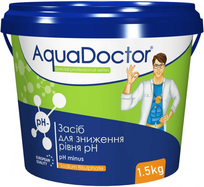 Засіб зниження рівня pH AquaDoctor pH Minus 1.5 кг - изображение 1