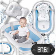 Дитяча ванна складна з подушкою, термометром Hanert KinderBad Blu...