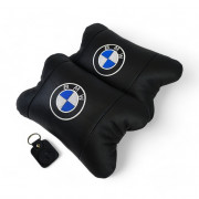 Авто подушки 2шт — набір BMW з натуральної шкіри, на підголівник ...