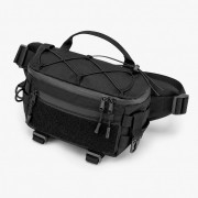Тактична сумка-бананка через плече чорна з Cordura 1000D, поясна ...
