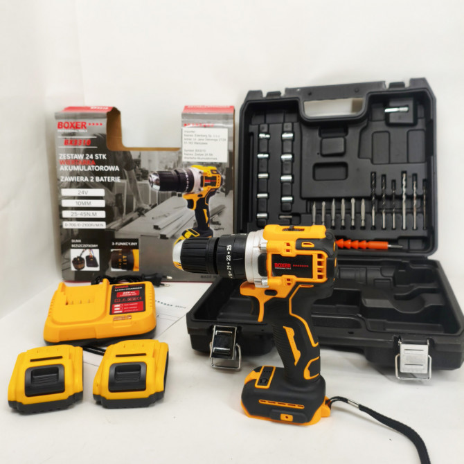 Портативний акумуляторний шуруповерт Boxer BX-3310 24В - изображение 1