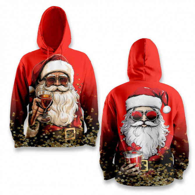 Худі спортивне з 3D принтом Santa Party Vibes 31508 3XL - изображение 1
