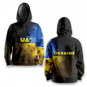 Худі спортивне з 3D принтом Stand for Ukraine 32066 M