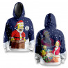 Худі спортивне з 3D принтом Santa Homer 31531 S