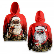 Худі спортивне з 3D принтом Santa Party Vibes 31504 M