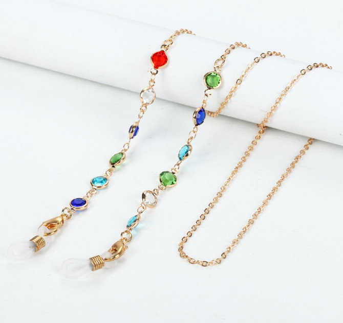 Ланцюжок для окулярів Colorful stones 10270 75 см - изображение 1