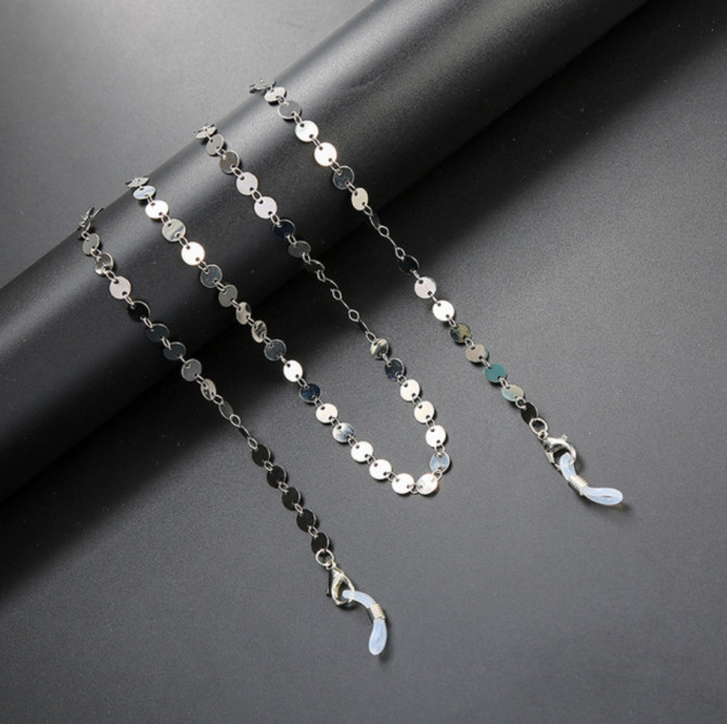 Ланцюжок для окулярів Silver luxury 1 10284 сріблястий - изображение 1