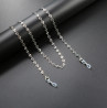 Ланцюжок для окулярів Silver luxury 9 10292 сріблястий