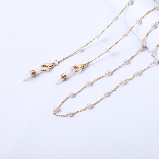 Ланцюжок для окулярів White and Gold 3 9869 70 см - изображение 1