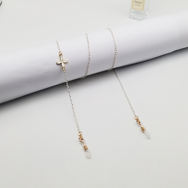 Ланцюжок для окулярів White and Gold 8 9888 70 см - изображение 1