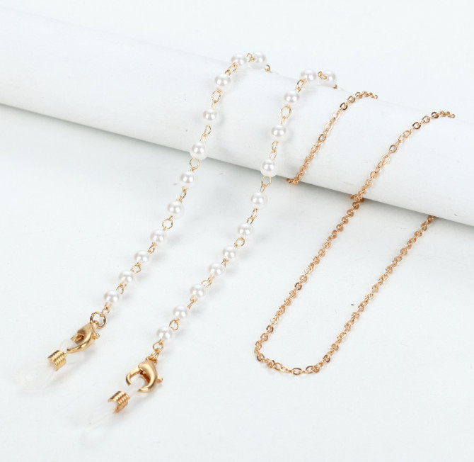 Ланцюжок для окулярів White stones 4 10276 75 см - изображение 1