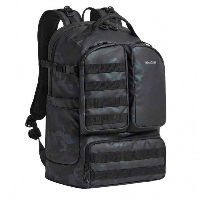 Міський рюкзак Rivacase 7661 Navy camo 50х23х33 см темно-синій ка... - изображение 1