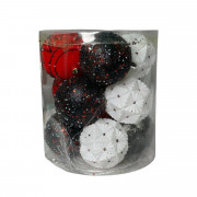 Набір іграшок на ялинку P26-6 19550 8 см 12 шт