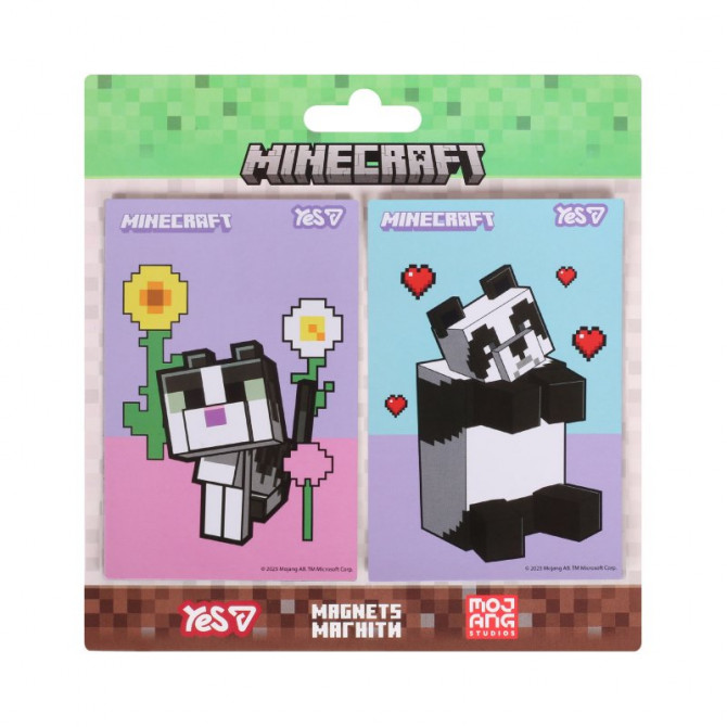 Набір магнітів YES Minecraft Spring Animals 708556 6х9 см 2 шт - изображение 1