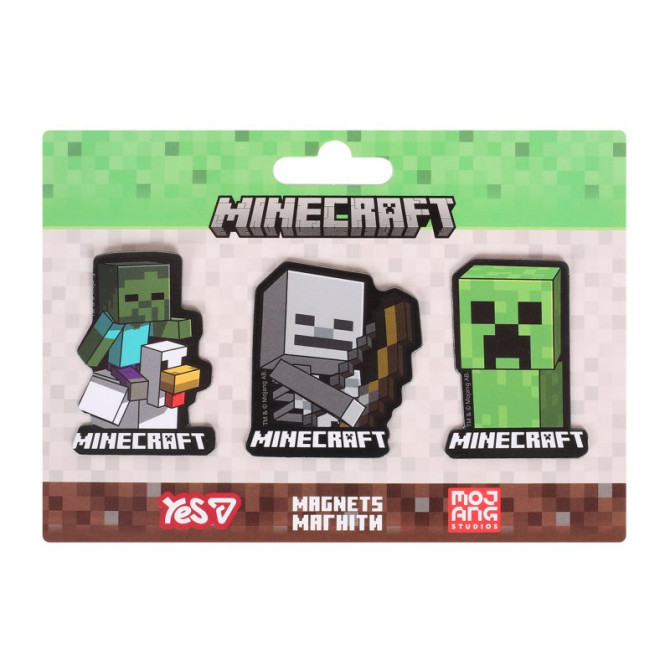 Набір фігурних магнітів YES Minecraft 708542 708551 3 шт - изображение 1