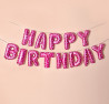 Набір надувних кульок Happy Birthday Pink 5962 13 предметів рожев...