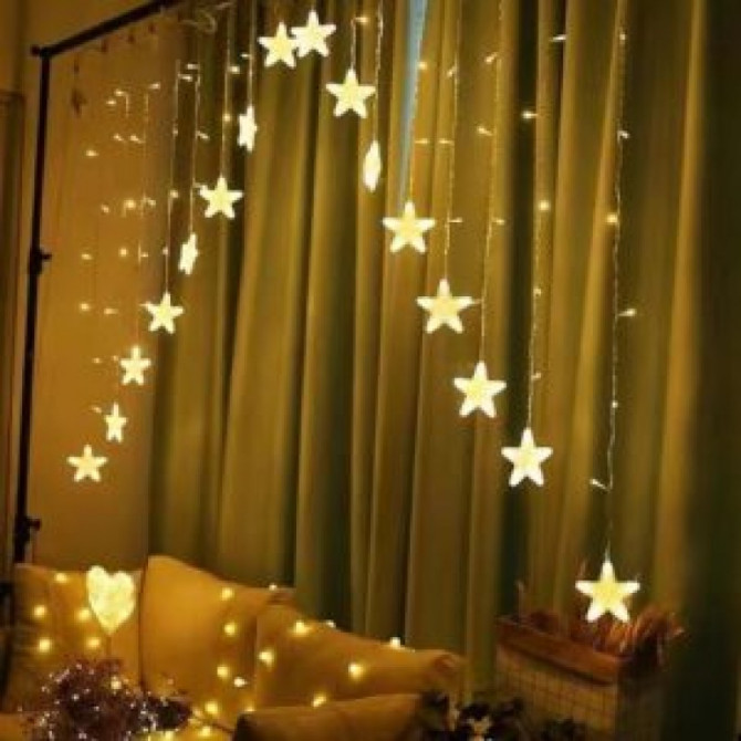Світлодіодна гірлянда штора Stenson MagiС night R92655 136 led 2.... - изображение 1